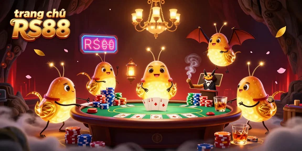 Experience the vibrant gameplay of trang chủ RS88 at an illuminated cave casino with dynamic glowworms.