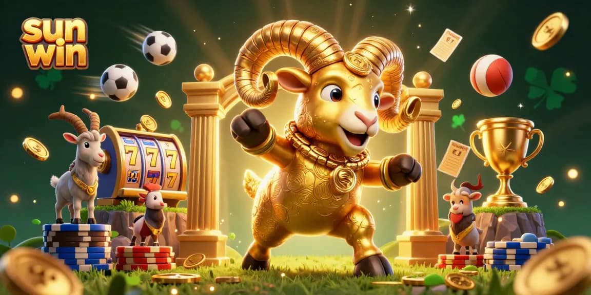 Experience sun win with vibrant slot games and sports elements in detailed 3D carnival atmosphere.
