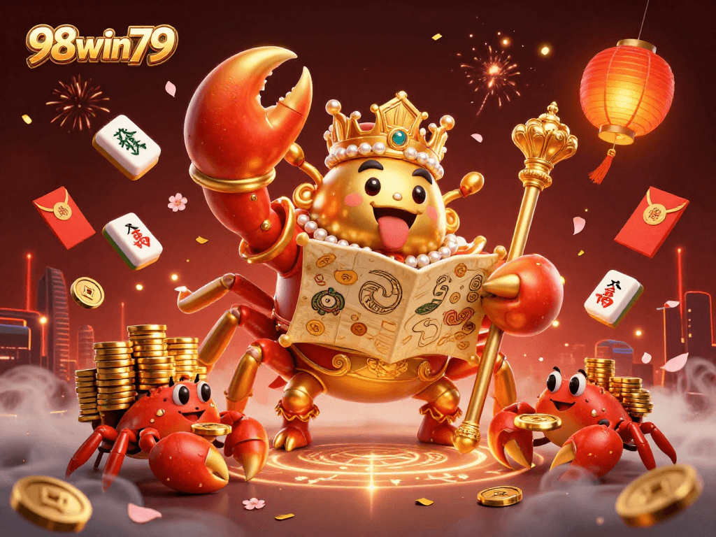 Shoot big wins with 98win79 in an enchanting 3D casino scene filled with excitement and treasures.