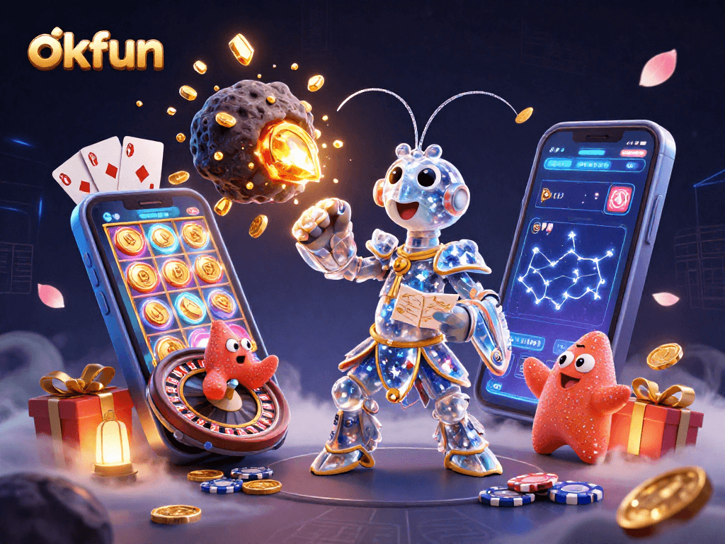 Experience the thrills of okfun with a galactic samurai shrimp in action during an exhilarating online gambling adventure.