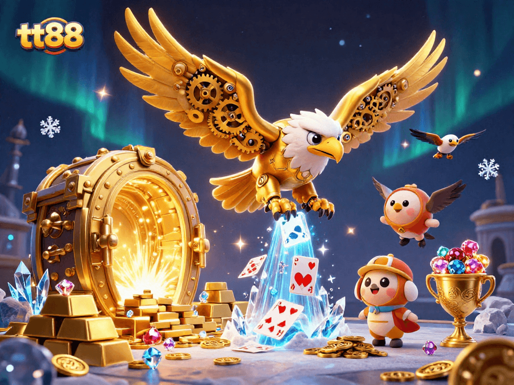 Experience thrilling gameplay at tt88 with vibrant scenes full of treasures and casino excitement.
