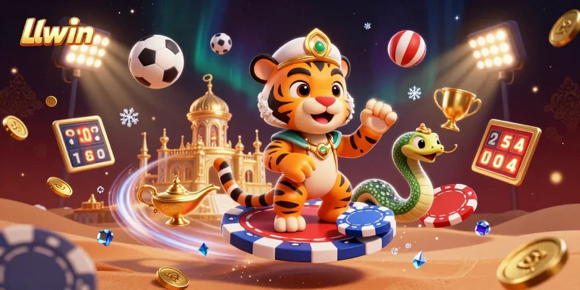 Experience Llwin's thrilling casino adventures with dynamic sports action in a vibrant 3D scene.