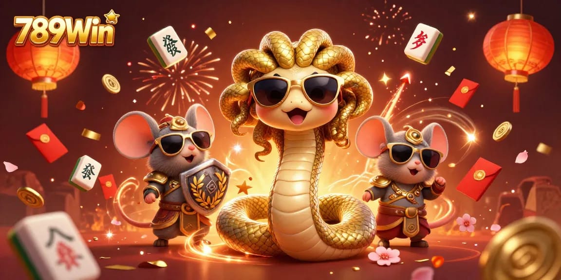 Join the excitement at 789Win, where 3D mythological characters celebrate in a vibrant casino atmosphere.
