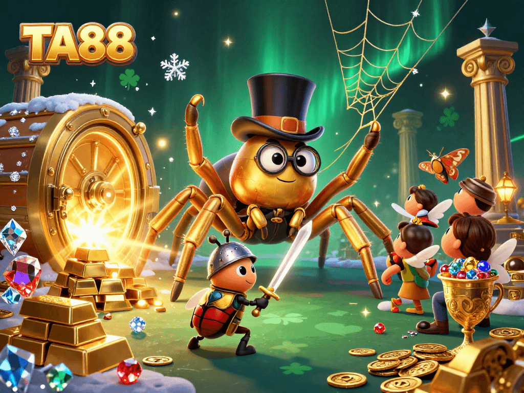 Experience TA88's thrilling online casino world with captivating characters and vivid treasures