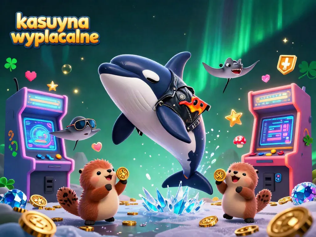 Discover the top kasyna wyplacalne while enjoying vibrant 3D casino fun in this engaging illustration.