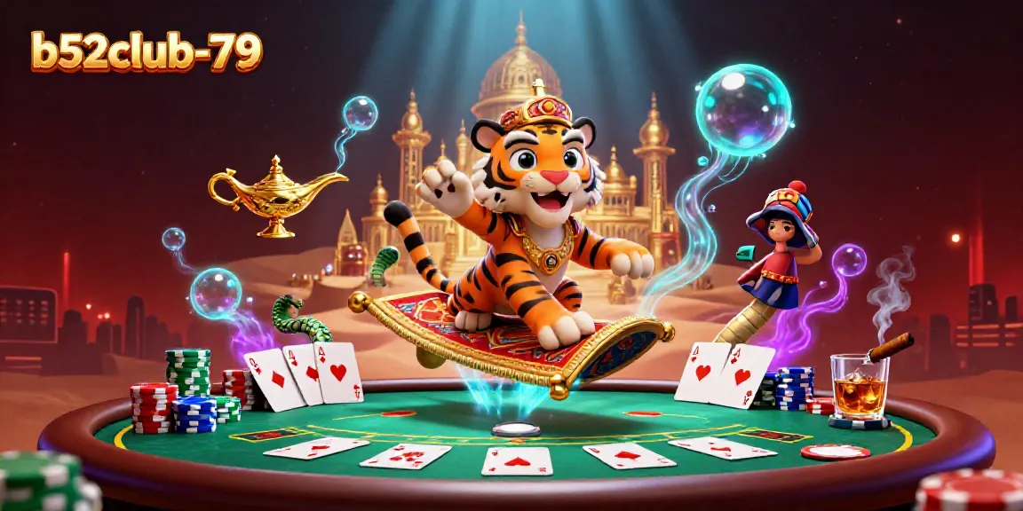 Engage in thrilling gameplay at b52club-79 with vibrant casino elements and dynamic characters.