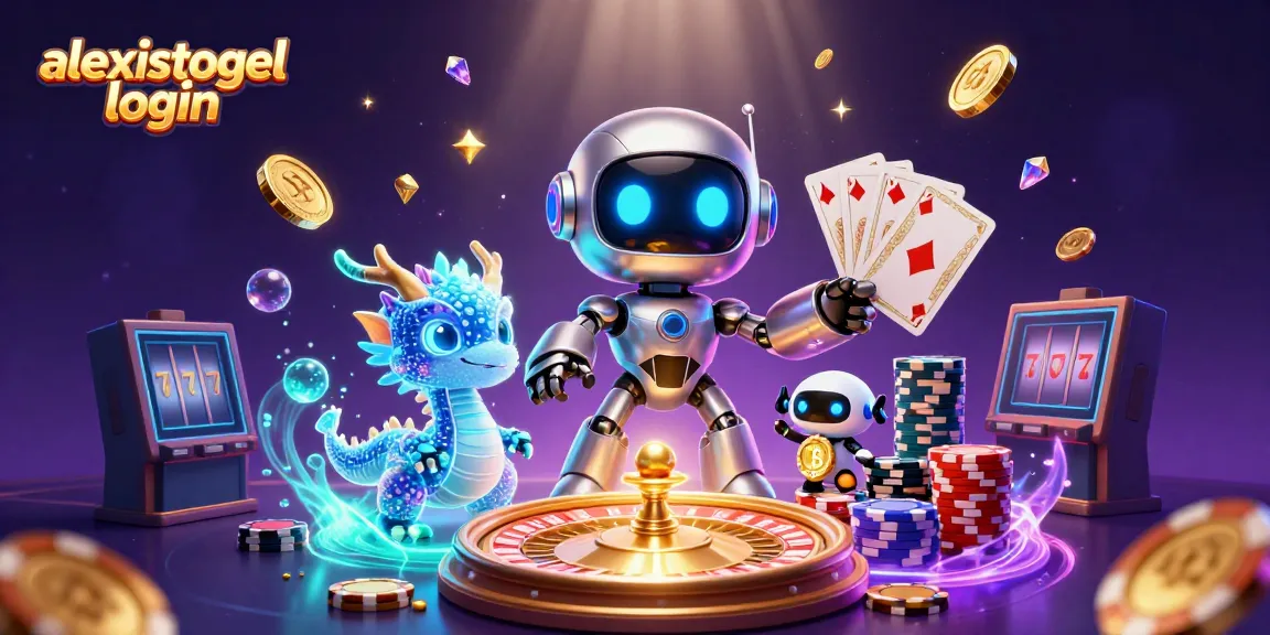 Mengeksplorasi keunggulan alexistogel login dengan ilustrasi kasino yang meriah dan penuh warna.