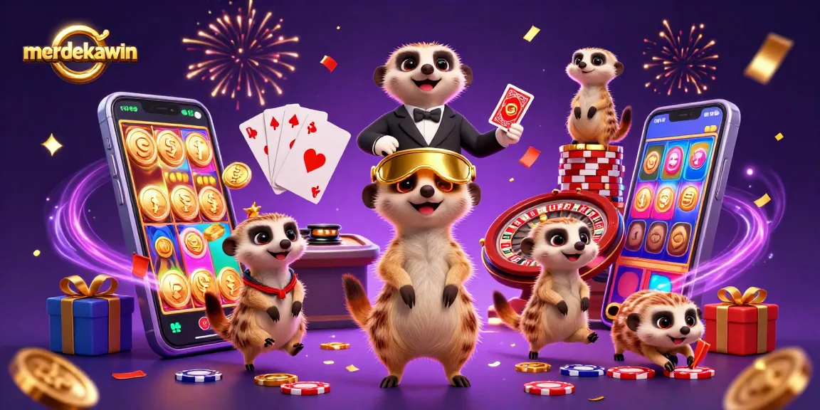 Gambarlah momen merdekawin dengan koloni meerkat menjalankan operasi kasino penuh warna dan menarik.