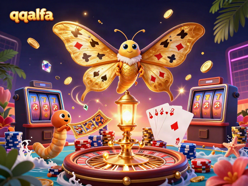 Taruhan kasino menarik pada slot QQALFA dengan latar 3D menakjubkan.