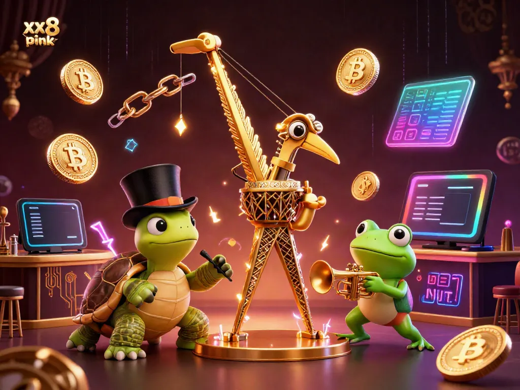 Engage in exciting Baccarat gameplay with xx8 pink's dynamic 3D casino scene featuring iconic characters.
