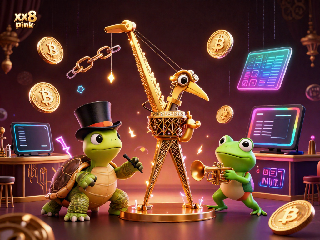 Engage in exciting Baccarat gameplay with xx8 pink's dynamic 3D casino scene featuring iconic characters.