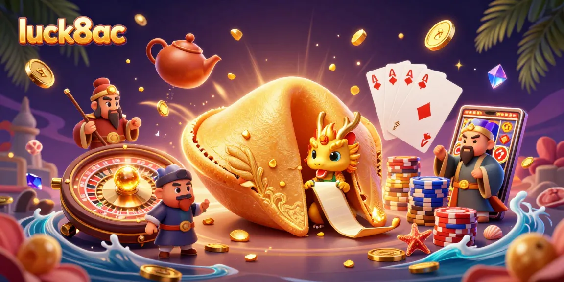 Engage with luck8ac by spinning roulette and enjoying golden treasures in a vibrant casino scene.