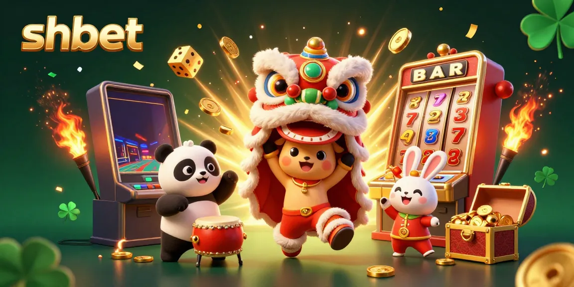 Join the fun at shbet with dynamic casino games and lively characters in a vibrant 3D scene.