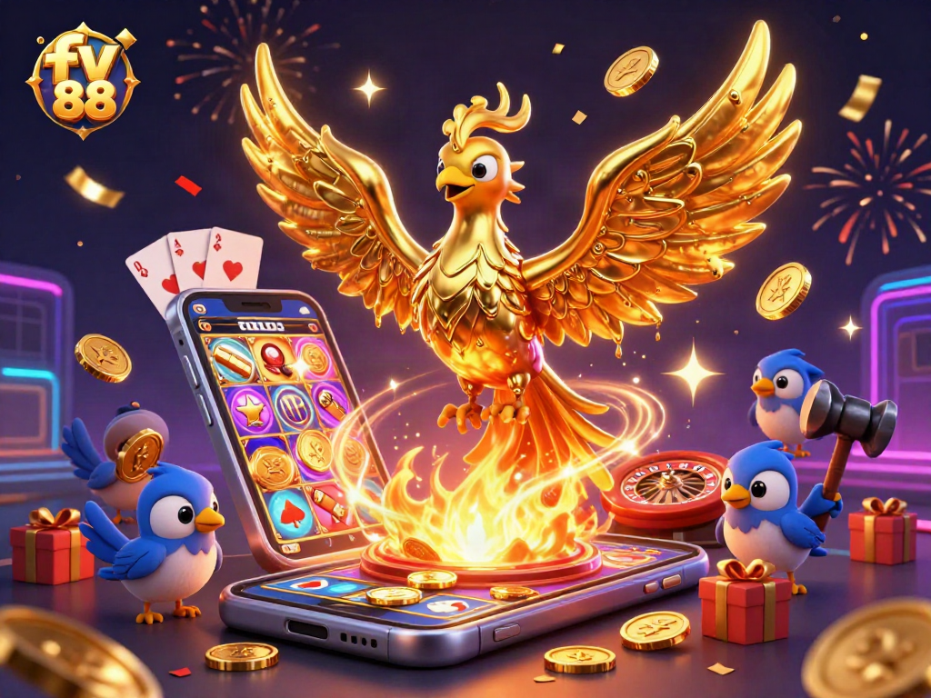 Play exciting slots at fv 88, where the golden phoenix and games come to life!