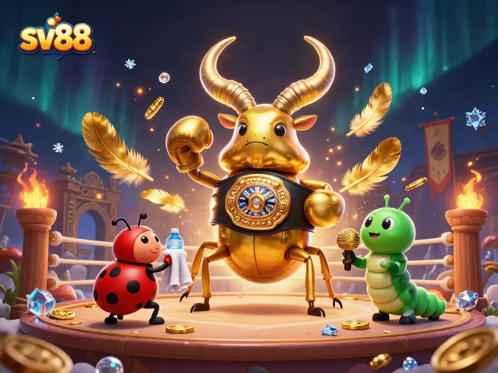 Engage in thrilling bets at sv88 while witnessing the vibrant 3D illustration showcasing the excitement of online gambling.
