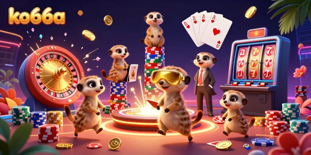 Experience the excitement of ko66a as meerkats run a lively casino filled with sparkling treasures and dynamic games.
