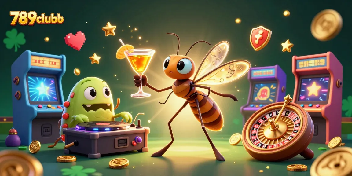 Engage with 789clubb thrilling casino games featuring a vibrant 3D scene with mascots and gaming elements.