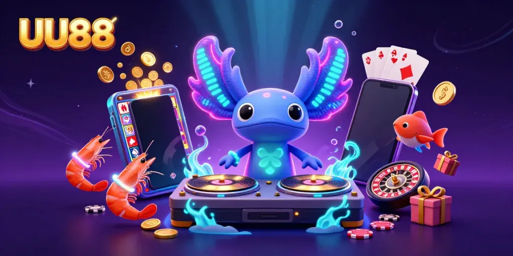 Gain thrilling casino experiences with UU88 through colorful underwater game illustrations.