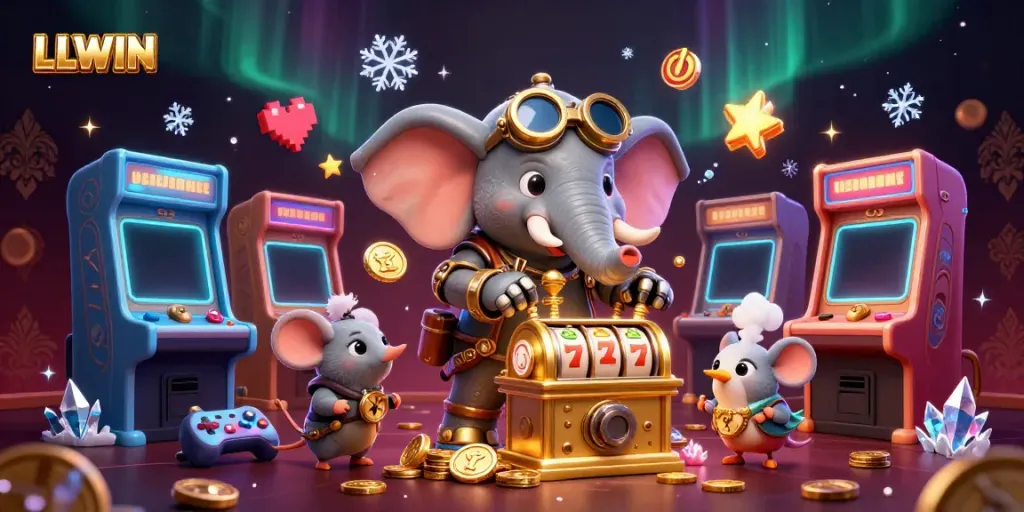 Game enthusiasts enjoy LLWIN's vibrant 3D casino environment with steampunk elements.