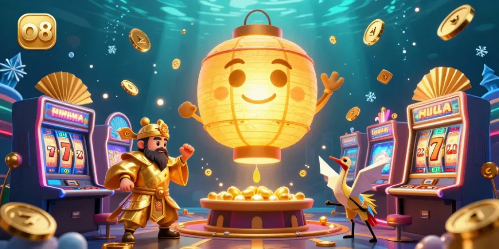 Engage with the vibrant atmosphere of the o8 casino by spinning golden slot machines and winning big.