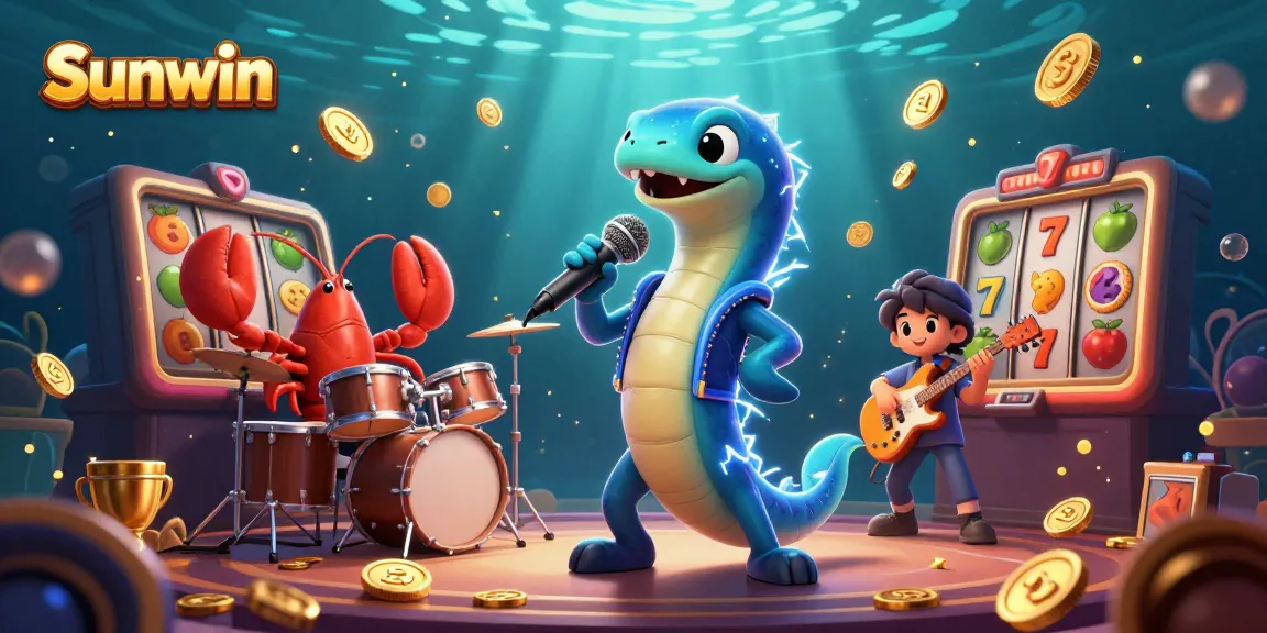 Experience thrilling gameplay at Sunwin with dynamic underwater casino elements and vibrant characters.