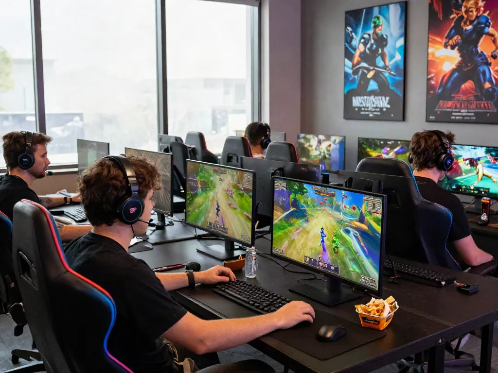 Garuda404 gaming platform with gamers enjoying interactive sessions.