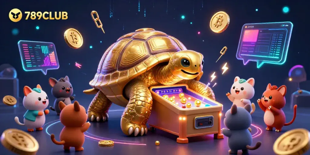 Experience the thrilling world of 789CLUB with lively gaming elements and a fun cartoonish vibe.