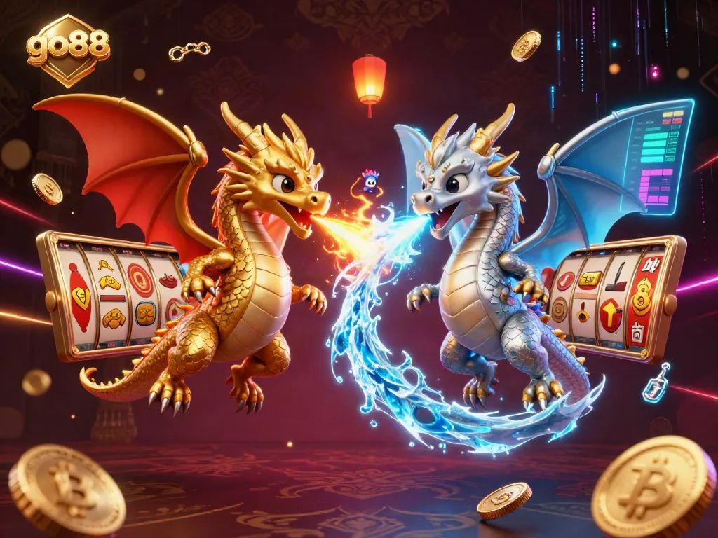 Engage in thrilling gameplay with go88 surrounded by dynamic slot reels and crypto themes.