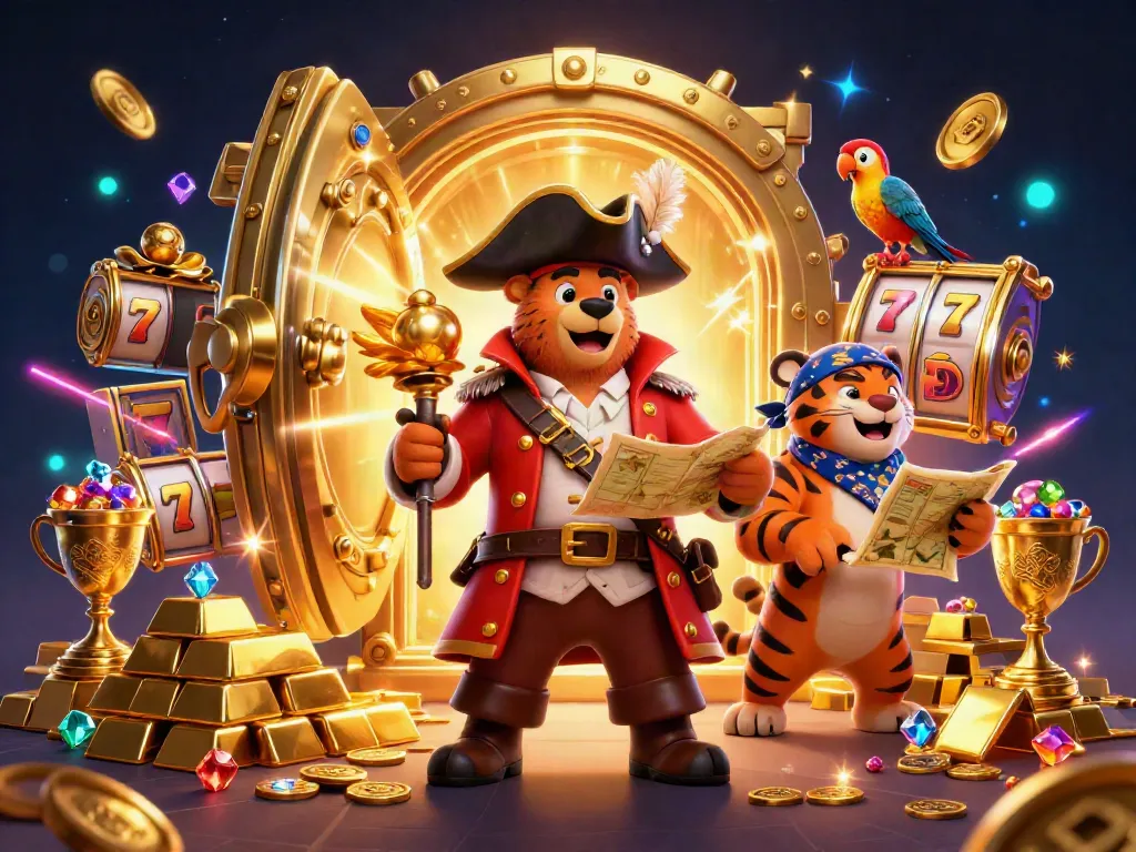 Engage in thrilling gameplay at trang chủ luck8 with vibrant characters and treasures all around.