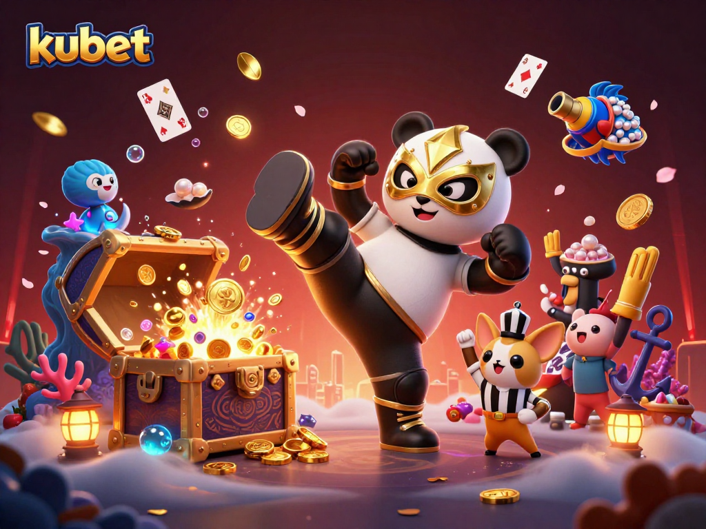 Experience thrilling action with kubet in a vibrant casino setting featuring dynamic characters and game elements.