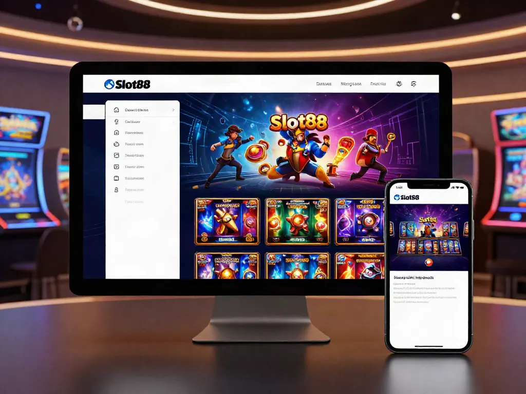 Exciting Slot88 online gaming experience featuring a user-friendly interface and vibrant slot machines.