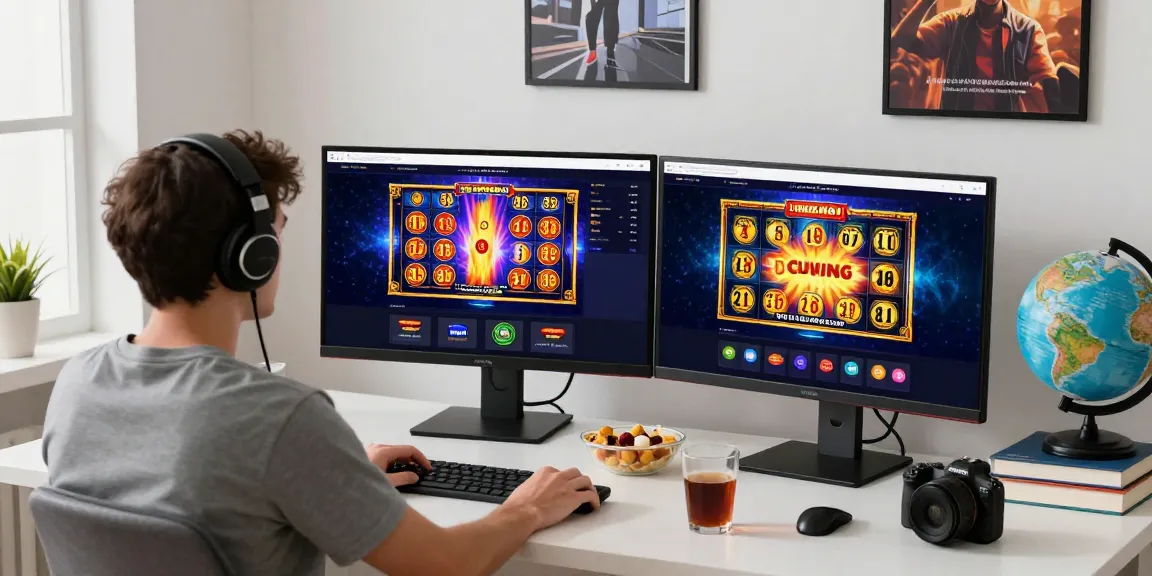 Engaging online gaming scene with lumbung88 slot games and vibrant visuals