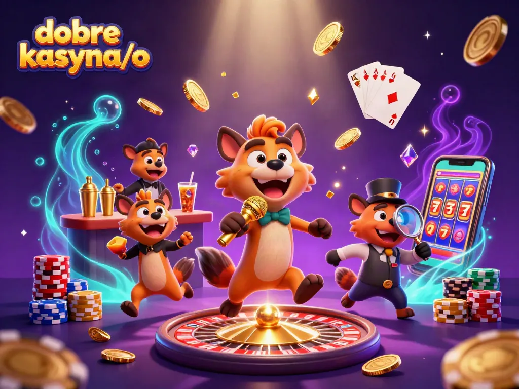 Experience the lively world of dobre kasyna/o with hyenas in a comedic casino setting.
