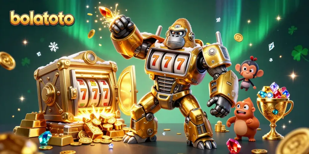 Experience bolatoto excitement with our striking cash-filled casino scene illustration.