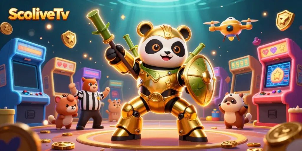 Experience thrilling gameplay with SocoliveTv's immersive casino atmosphere featuring slot machines and vibrant characters.