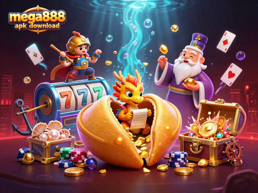 Mega888 apk download to access exciting slots and casino games with vibrant visuals and unique characters.