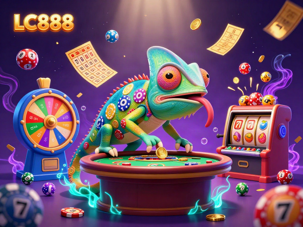 Experience the excitement of LC888 with dynamic lottery elements and a vibrant casino atmosphere.