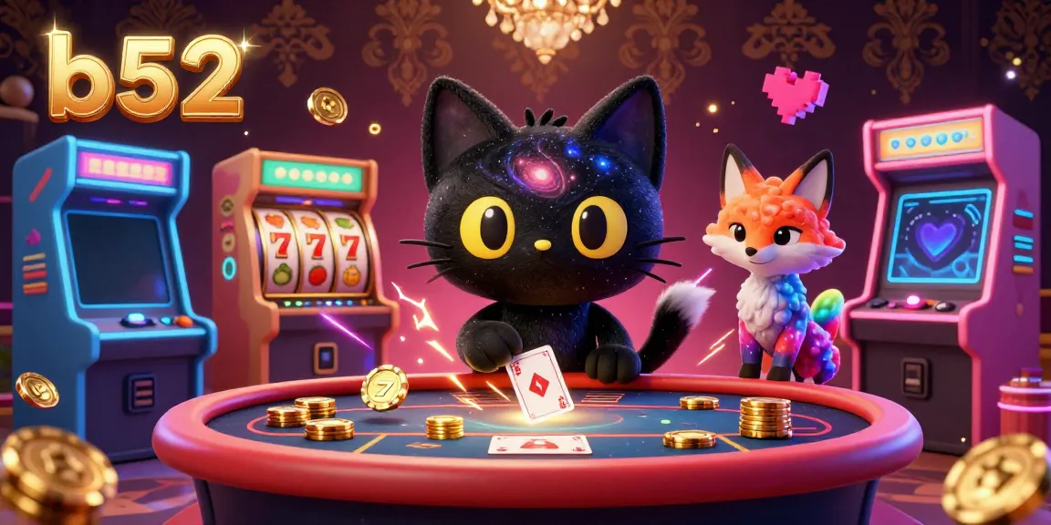 Engage in thrilling b52 gameplay with cosmic characters and vibrant casino elements, capturing the excitement of gaming.