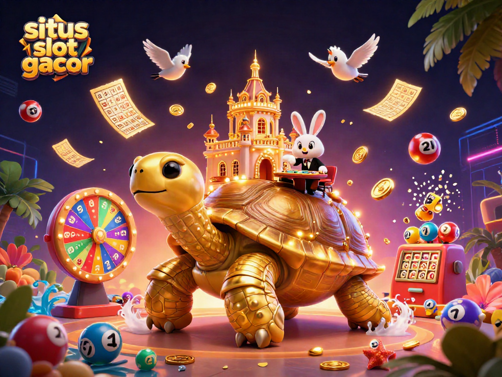 Engage with situs slot gacor through an exciting scene with dynamic casino-themed elements.