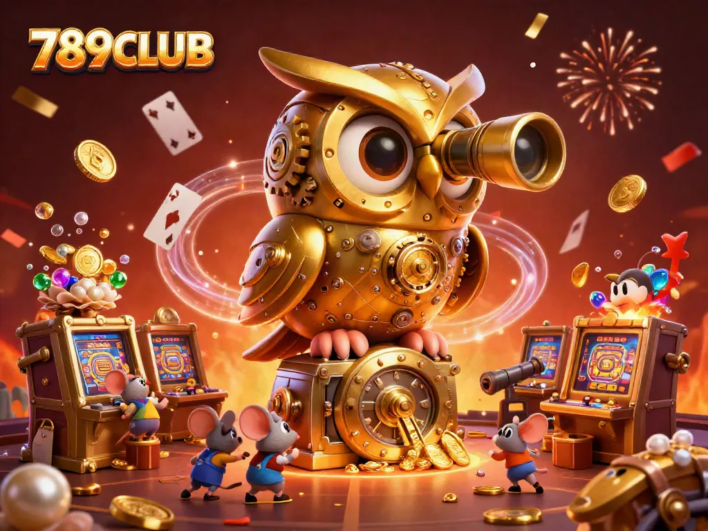Experience the vibrant world of 789CLUB with dynamic animated elements capturing excitement in the casino.