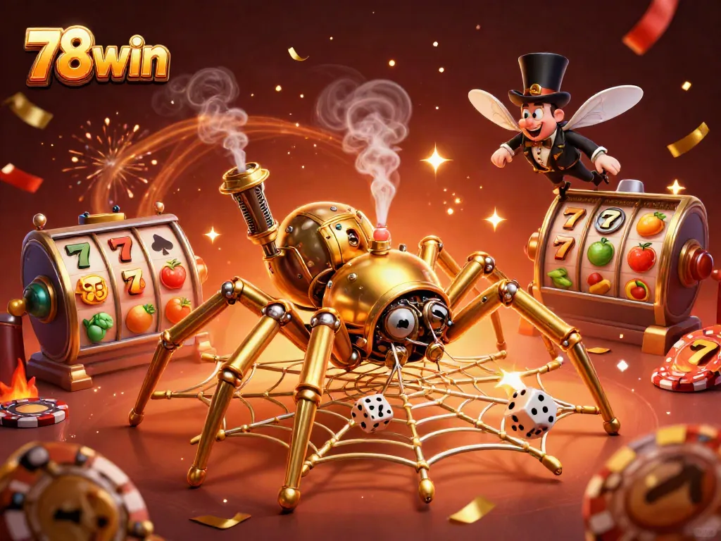 Players spin the reels at 78win, where the action is rich with vibrant casino elements.