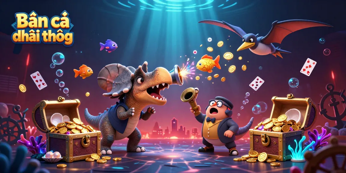 Experience the excitement of Bắn cá đổi thưởng with dynamic fish shooting action and colorful coins!
