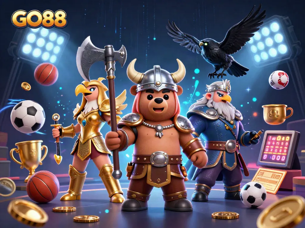 Experience thrilling gameplay at GO88 with dynamic elements showcasing sports betting excitement.