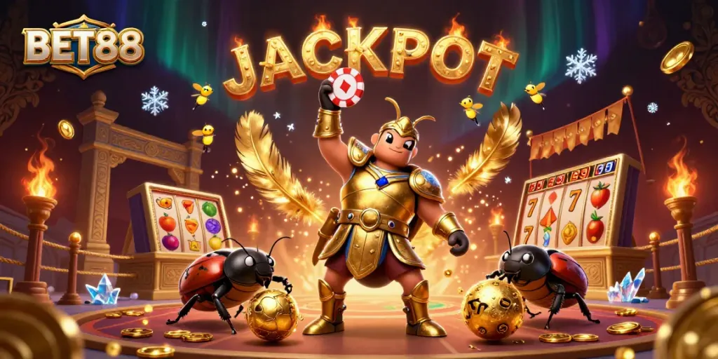 BET88 mang đến một trải nghiệm đánh bạc hấp dẫn với giấc mơ trúng thưởng lớn trong hình ảnh sôi động.